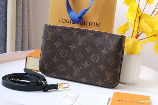 WIS ZIP LOUIS DOUBLE POCHETTE VUITTON 1124